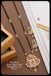 Pc 2 Designer Brass High Gold Mangalsutra Suppliers In India
